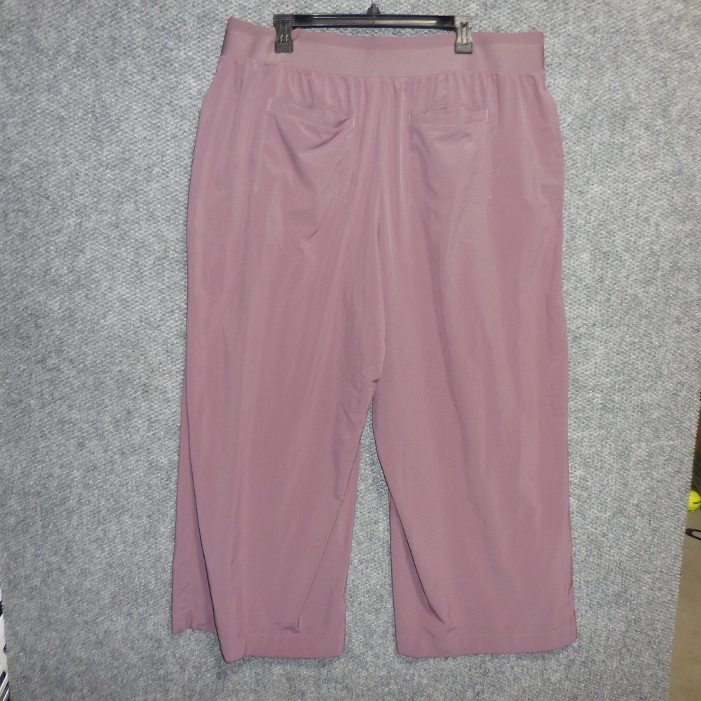 Athleta Brooklyn Wide Leg Crop Pants Purple Mauve Size 20 533436-02